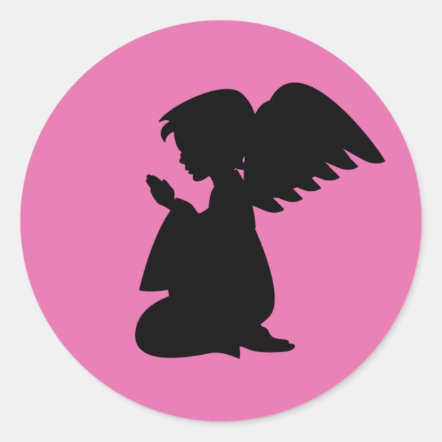 Praying Angel Sticker Sheet (Front)