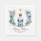 Praying Boy Holy Communion Paper Napkin