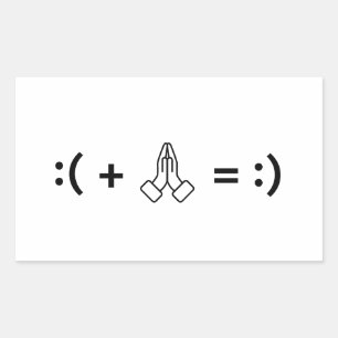 Praying Can Change My Mood – Christian Faith Rectangular Sticker
