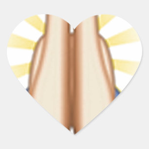 praying emoji heart sticker