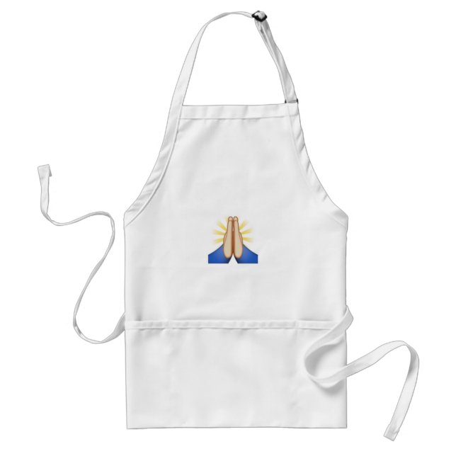 praying emoji standard apron (Front)