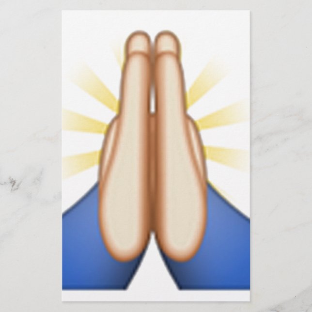 praying emoji stationery (Front)