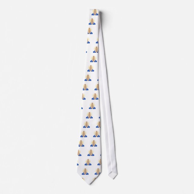 praying emoji tie (Front)