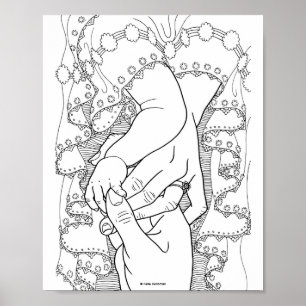 Praying Family - art print