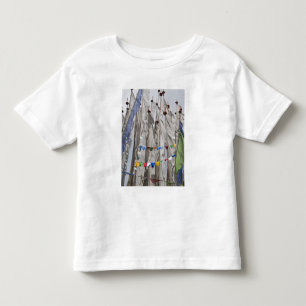 Praying flag poles in mountain, Yotongla Pass 2 Toddler T-Shirt