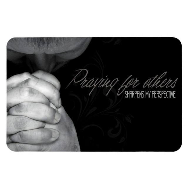 "Praying for others" Motivation Affirmation Flexi Magnet (Horizontal)