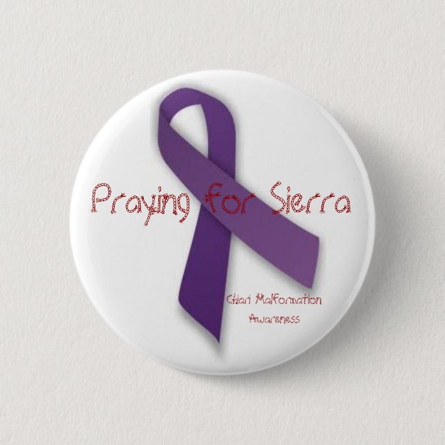 Praying for Sierra 6 Cm Round Badge (Front)