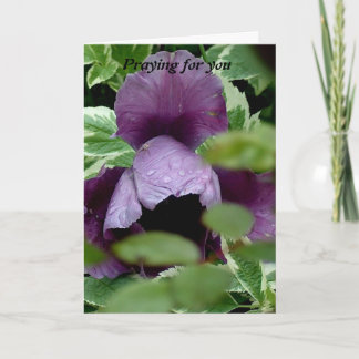 Praying for you card