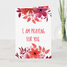 Praying For You - Folded Greeting Card