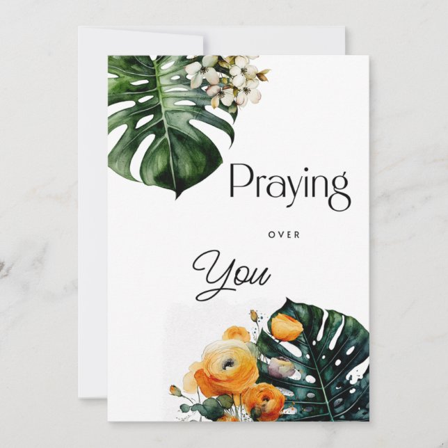 Praying For You Greeting Card (Front)