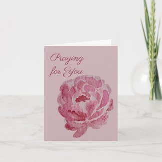 Praying for You | Pink Peony Prayer & Encouragemen Card