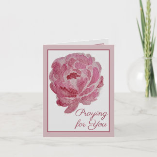 Praying for You | Pink Peony Prayer & Encouragemen Card