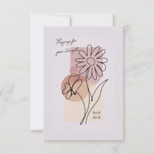 Praying for your Strength Thank You Card