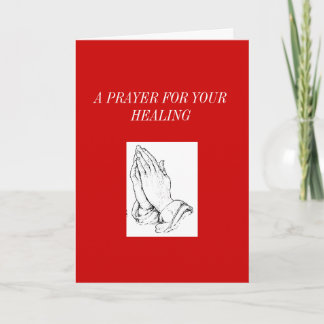 praying_hands, A PRAYER FOR YOUR HEALING Holiday Card