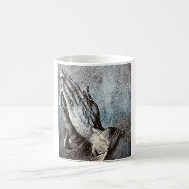 Praying Hands, Albrecht Durer Coffee Mug (Center)