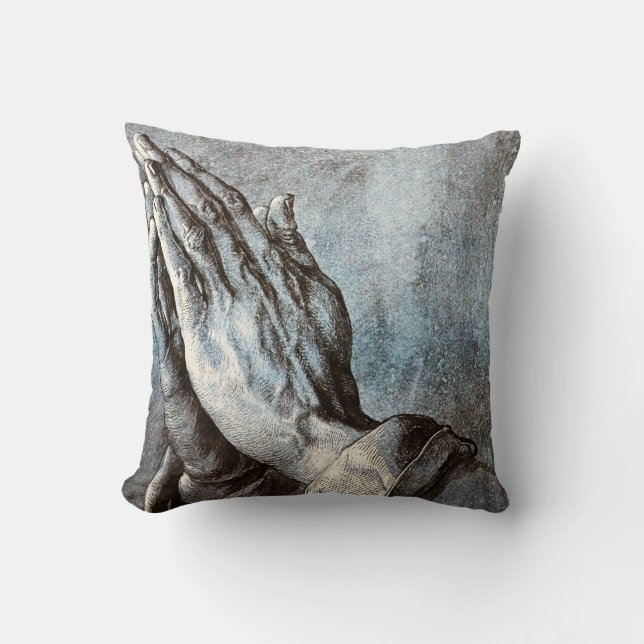 Praying Hands, Albrecht Durer Cushion (Front)