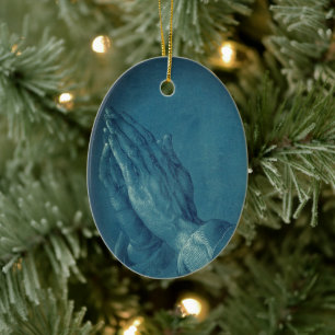 Praying Hands (by Dürer) Ceramic Ornament
