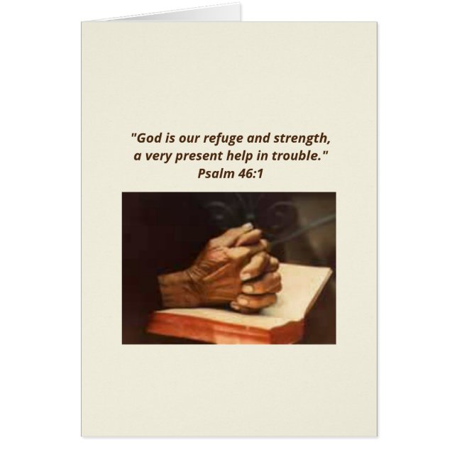 Praying Hands Encouragement Card (Front)