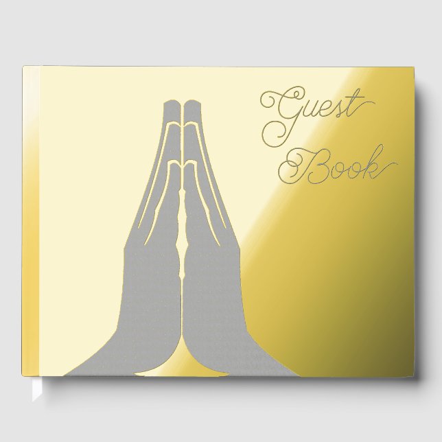 Praying Hands Guest Book (Front)