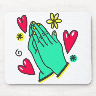 Praying Hands I WhtBkg I Mouse Pad