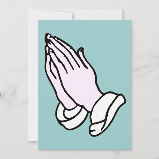 Praying Hands Invitation (Front)