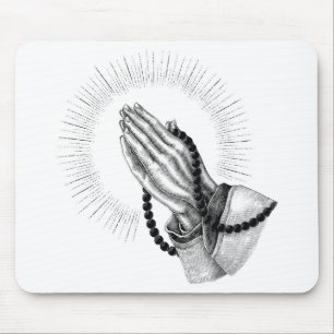 Praying Hands Mouse Pad