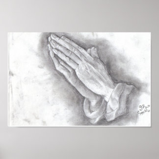 praying hands poster