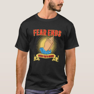 Praying Hands Prayer Church God Faith Hope Grace P T-Shirt