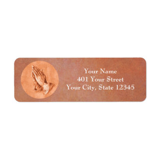 Praying Hands Return Address Label
