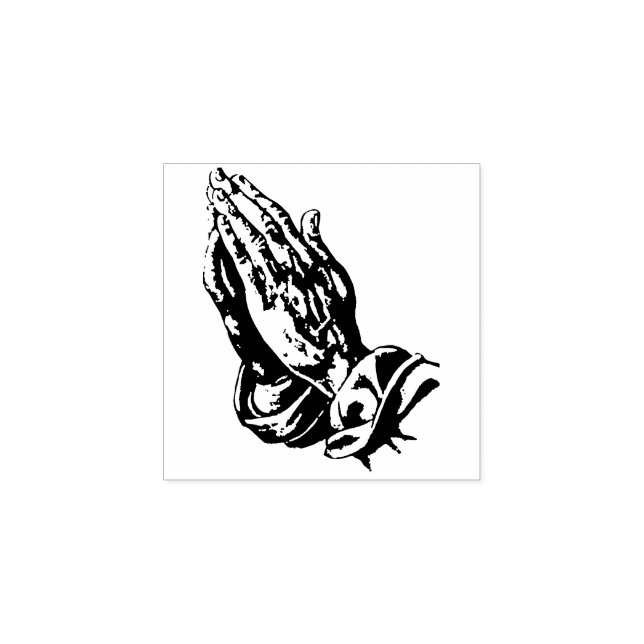 Praying Hands Rubber Stamp (Imprint)
