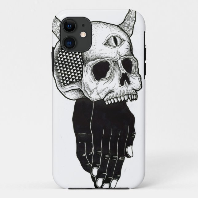 praying hands skull Case-Mate iPhone case (Back)
