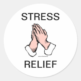 Praying Hands Stress Relief Sticker