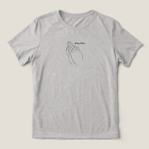 Praying Hands The Road To Peace Tri-Blend Shirt