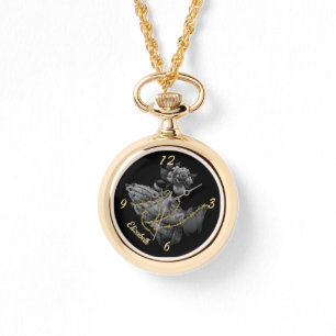 Praying Hands with Rose and Thorns Watch