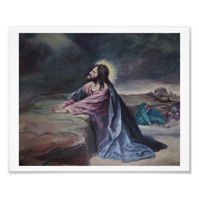 Praying in the Garden Photo Print (Front)