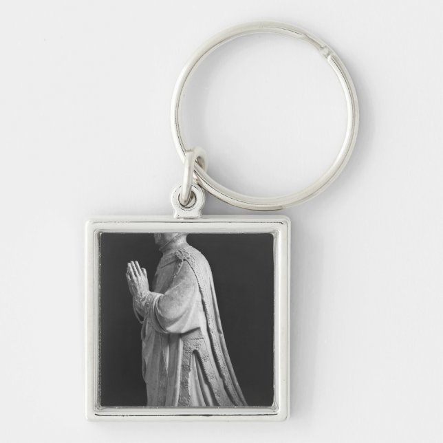 Praying kneeling figure of Duc Jean de Berry Key Ring (Front)