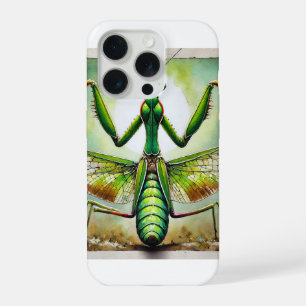 Praying Mantis 300924IREF250 - Watercolor iPhone 15 Pro Case
