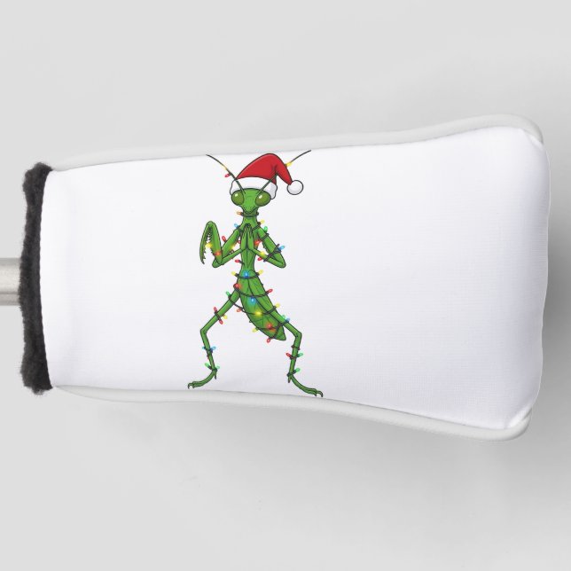 Praying Mantis Christmas Holiday Insect Bug Golf Head Cover (Front)