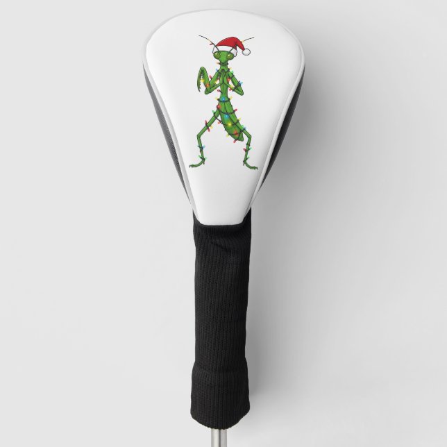 Praying Mantis Christmas Holiday Insect Bug Golf Head Cover (Front)
