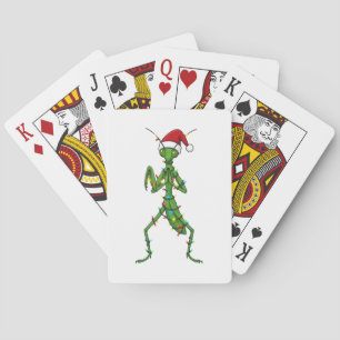 Praying Mantis Christmas Holiday Insect Bug Playing Cards