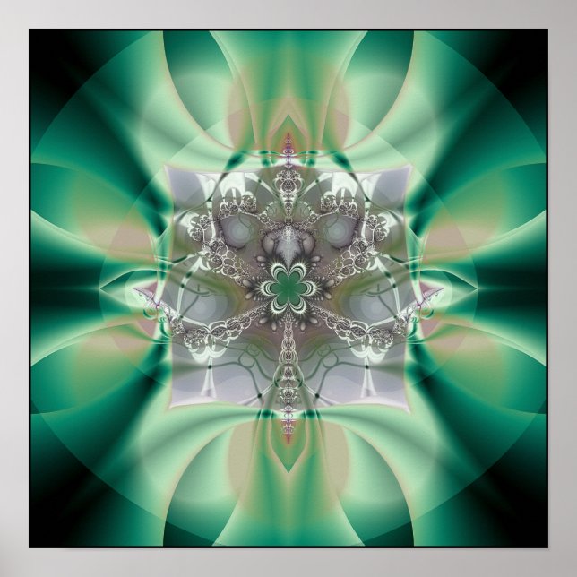 praying mantis: etheric blueprint poster (Front)