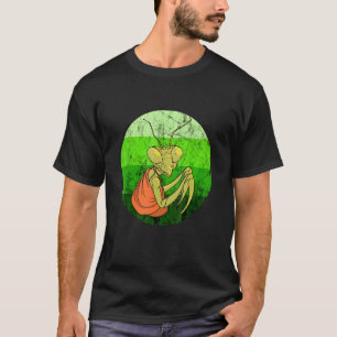 Praying Mantis Green Retro Vintage Insect Bug T-Shirt