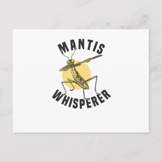 Praying Mantis Insect Lover Postcard (Front)