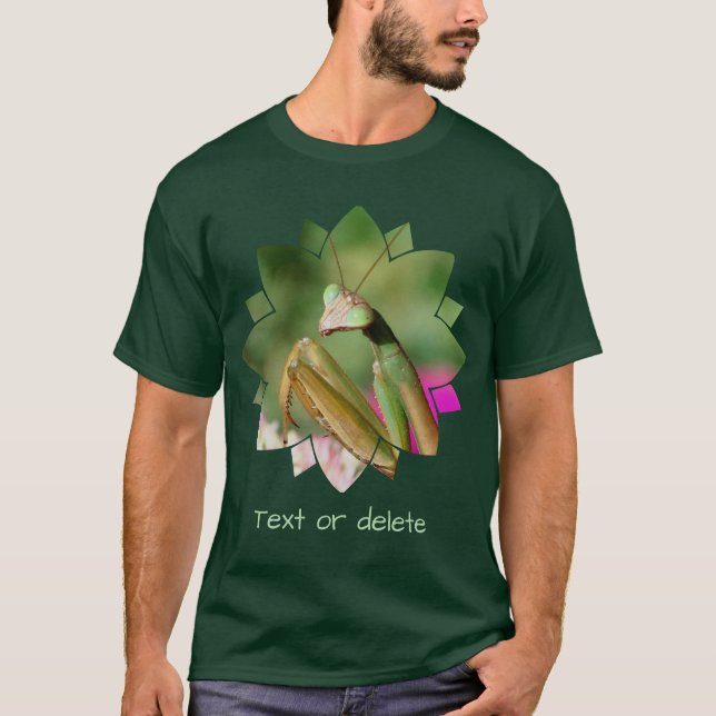 Praying Mantis Insect Personalised T-Shirt (Front)