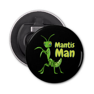 Praying Mantis Man Green Garden Insect Bottle Opener