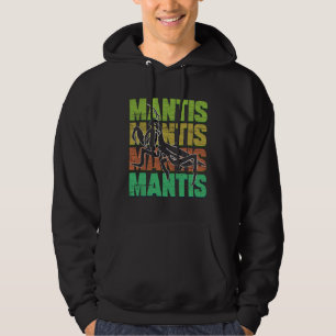 Praying Mantis Retro Word Insects Catch Repeller Hoodie