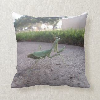 Praying Mantis Throw Pillow