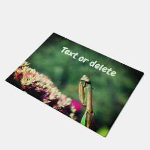 Praying Mantis Up Close Personalised Doormat