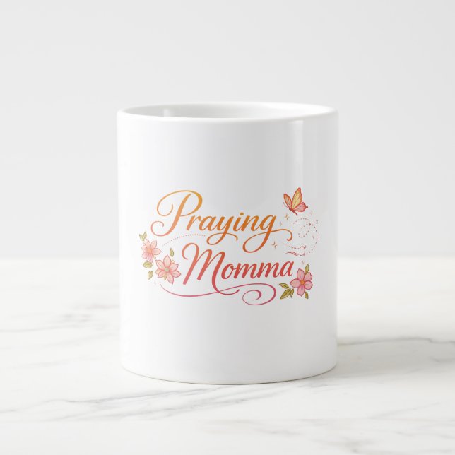 Praying Momma Large Coffee Mug (Front)
