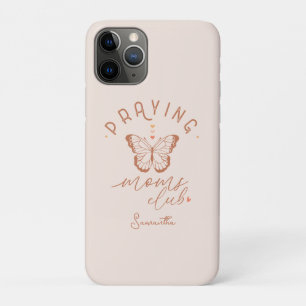 Praying Moms Club: Butterfly Boho Vintage Design iPhone 11 Pro Case